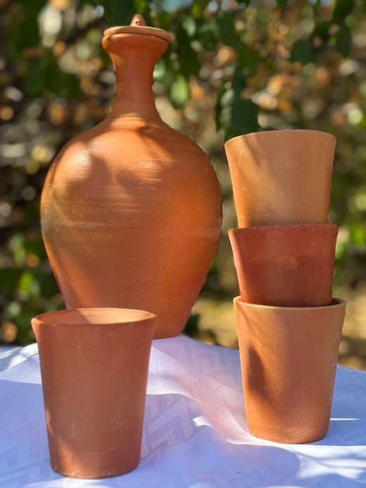 5-piece water set — Jug and 4 cups