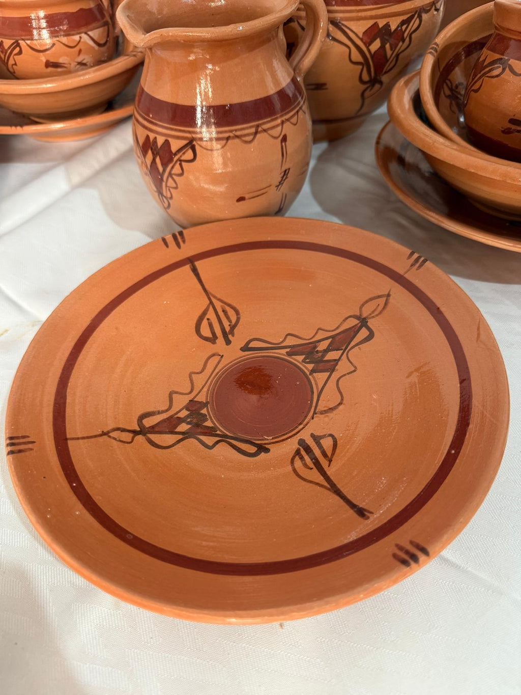 Handcrafted 27-piece dinnerware set — Taqbaylit