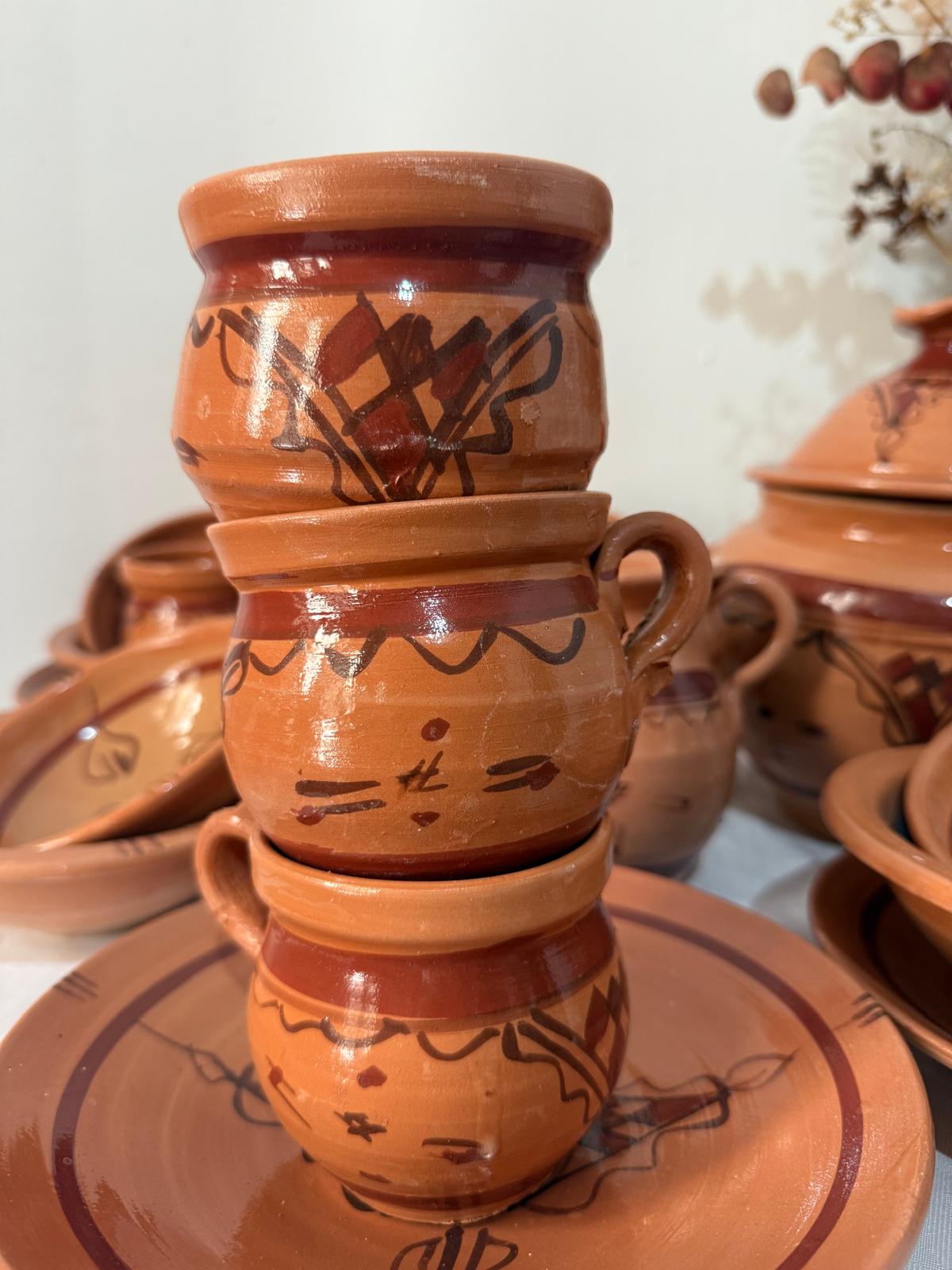 Handcrafted 27-piece dinnerware set — Taqbaylit