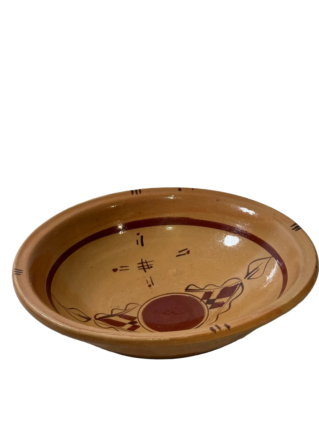 Assiette creuse artisanale kabyle en terre cuite Collection Taqbaylit NEJMA