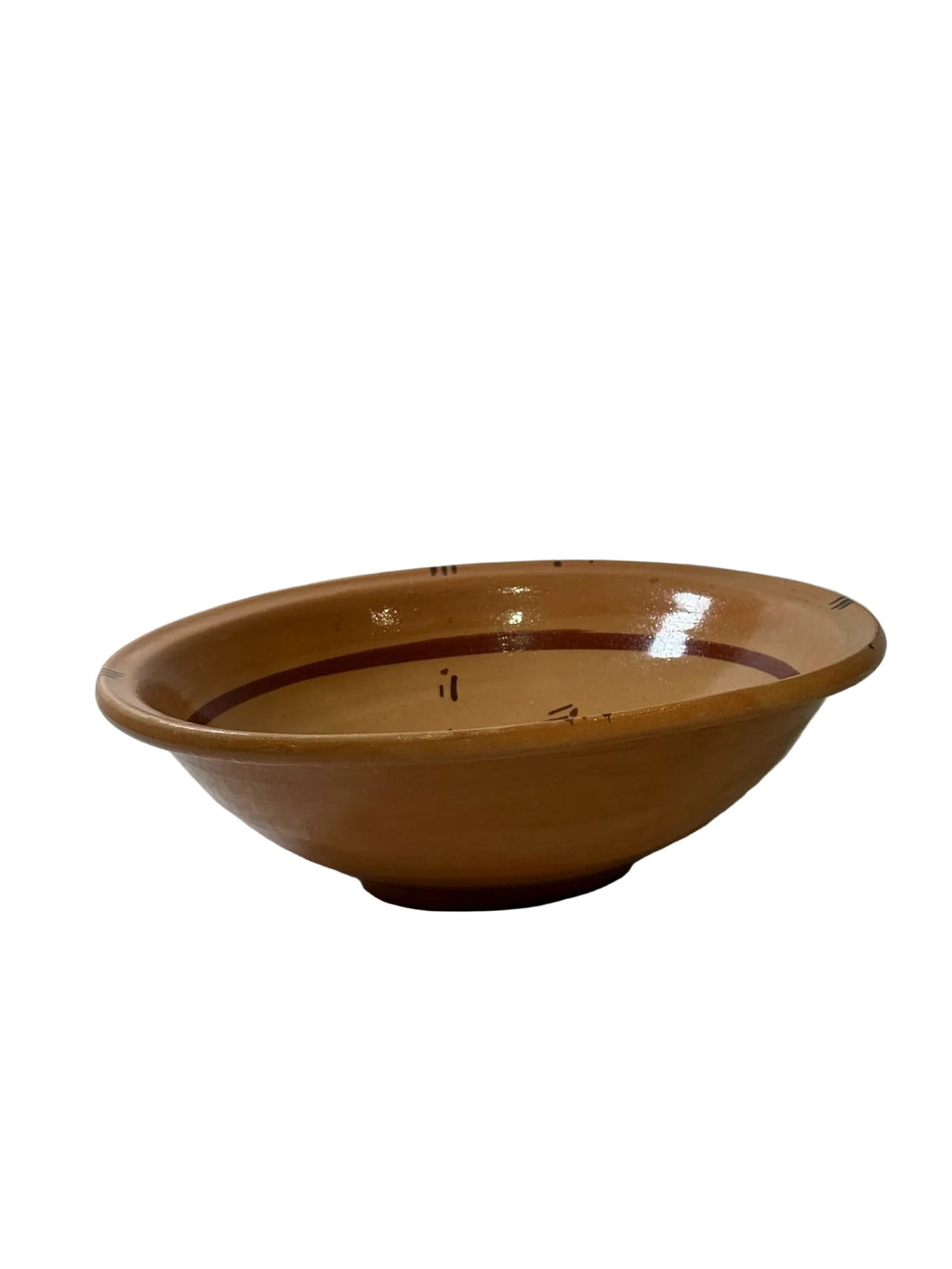 Assiette creuse artisanale Taqbaylit vue de profil