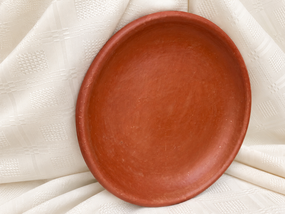 Tajine à pain et crêpière lisse en terre cuite NEJMA – vue 7